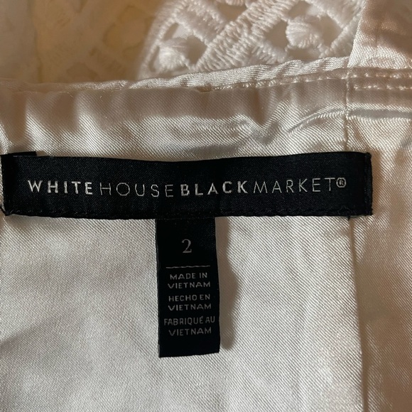 WHBM white eyelet sheath dress - Picture 9 of 9